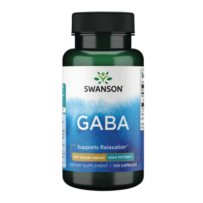 Swanson GABA 500 mg - 100 caps