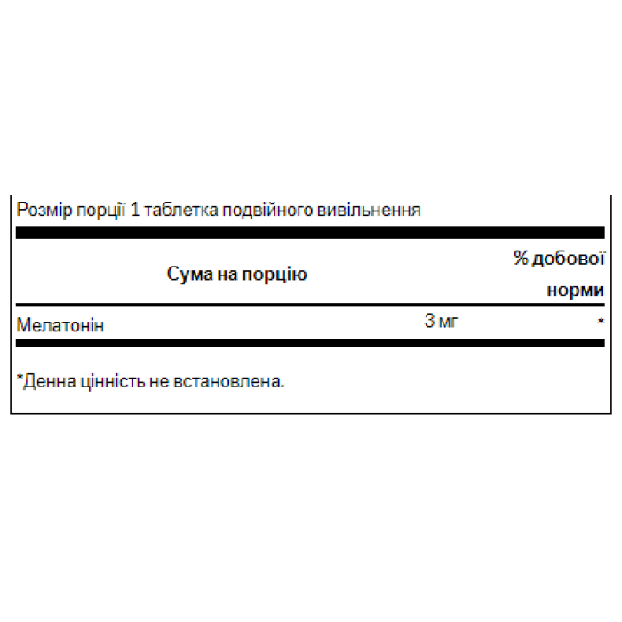 Swanson Melatonin-Dual-Release 3mg - 60tabs