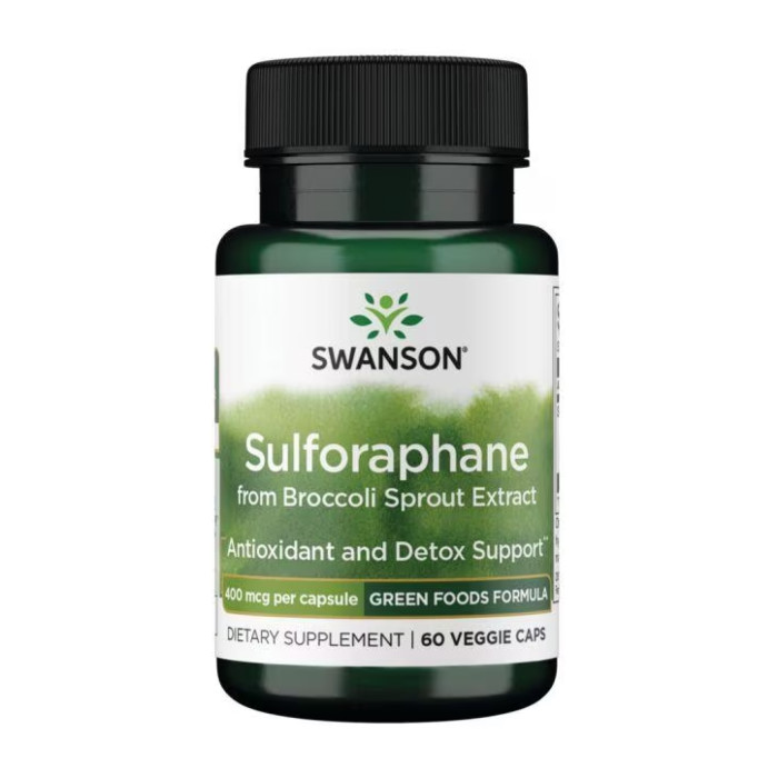 Swanson Sulforaphane from Broccoli Sprout Extract 400 mcg - 60veg caps