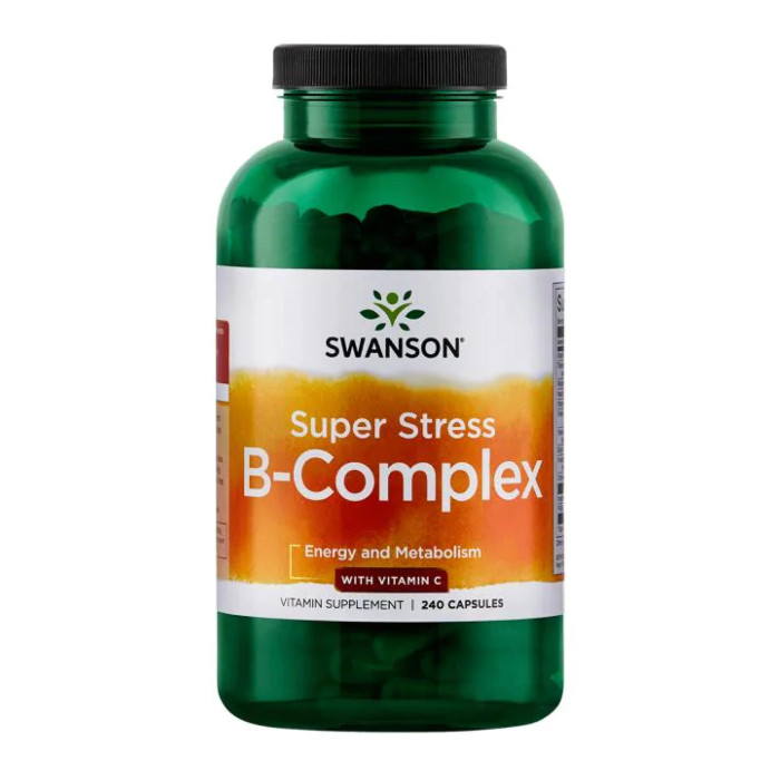 Swanson Super Stress B-Complex with Vitamin C - 240 caps
