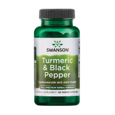 Swanson Turmeric Black Pepper - 60veg caps