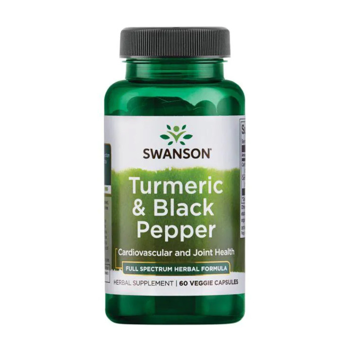 Swanson Turmeric Black Pepper - 60veg caps