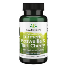 Swanson Turmeric Boswellia Tart Cherry - 60caps