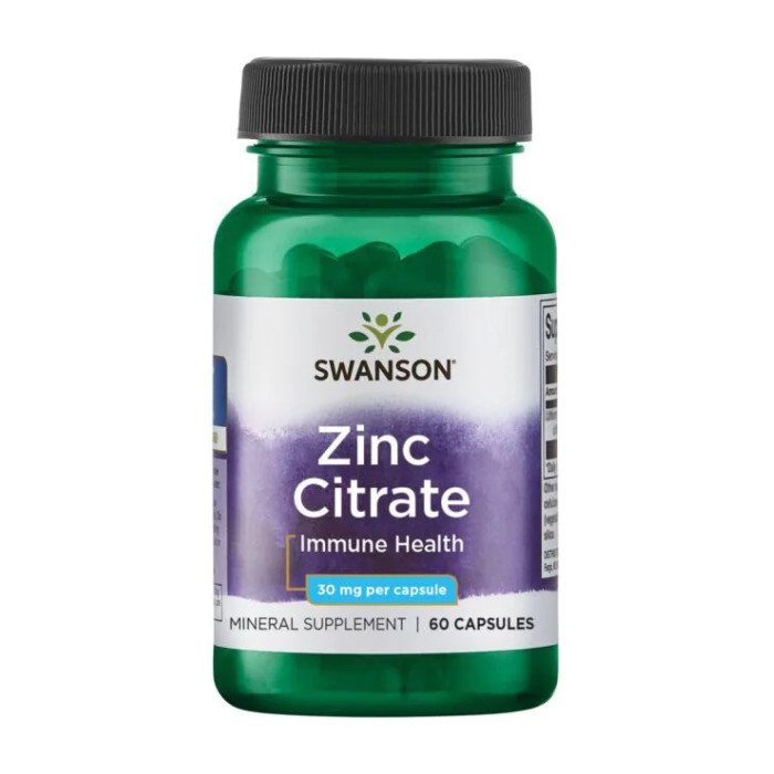 Swanson Zinc Citrate 30 mg - 60caps