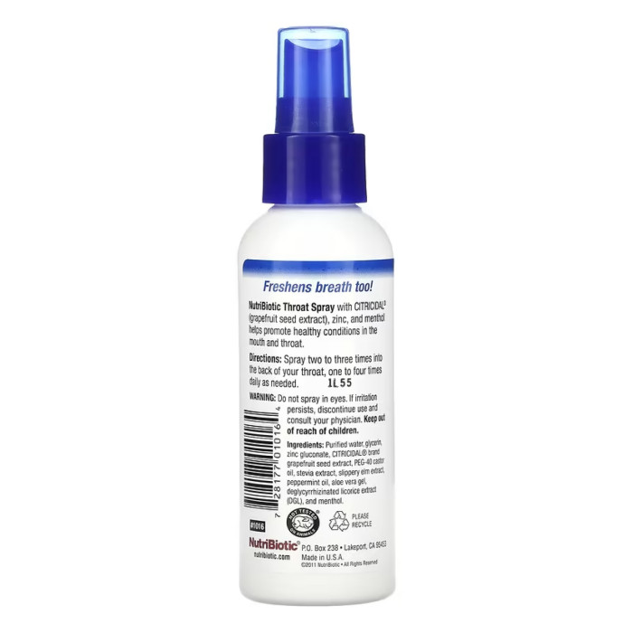 Nutribiotic Throat Spray - 118ml