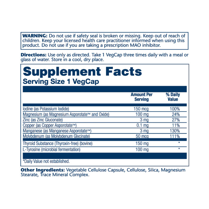 Solaray Thyroid Caps - 60 vcaps