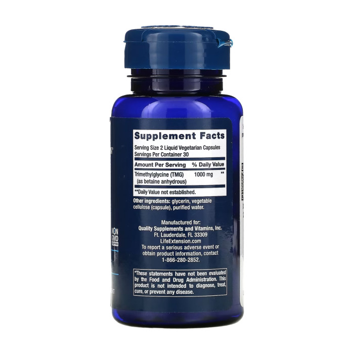 Life Extension TMG 500 mg - 60 liquid vcaps