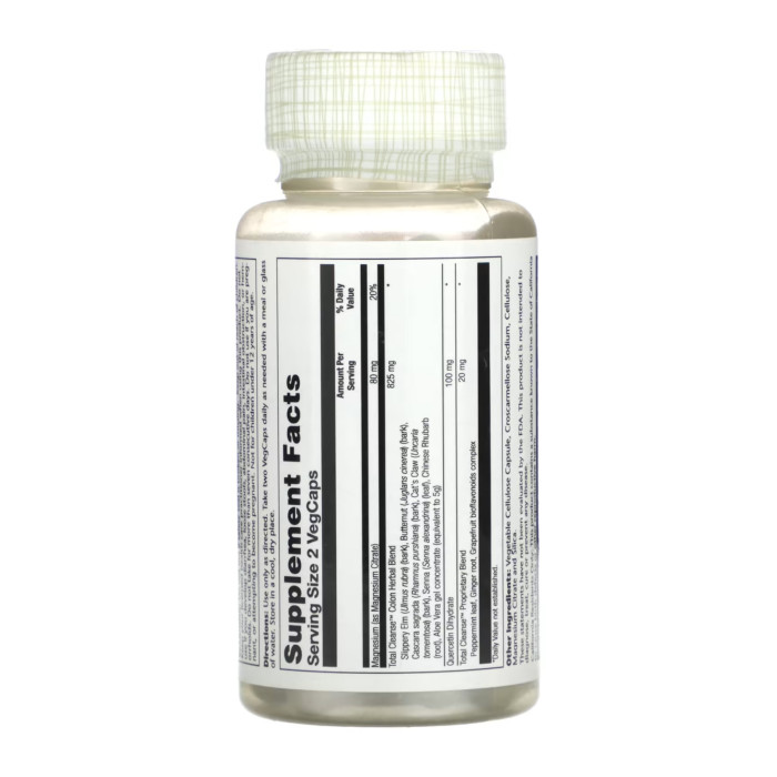 Solaray Total Cleanse Colon - 60 caps