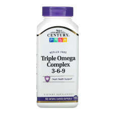 21st Century Triple Omega Complex Enteric Coated - 90 softgels