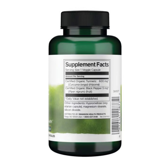 Swanson Turmeric & Black Pepper - 90 vcaps
