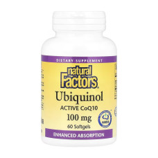Natural Factors Ubiquinol CoQ10 100mg - 60 softgels