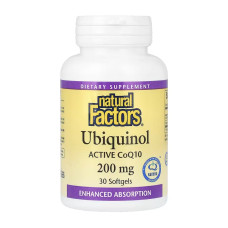 Natural Factors Ubiquinol CoQ10 200mg - 30 softgels