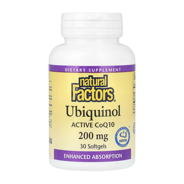 Natural Factors Ubiquinol CoQ10 200mg - 30 softgels