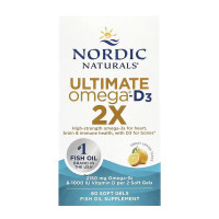 Nordic Naturals Ultimate Omega 2X D3 - 60 softgels