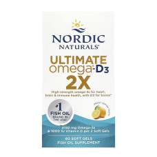 Nordic Naturals Ultimate Omega 2X D3 - 60 softgels
