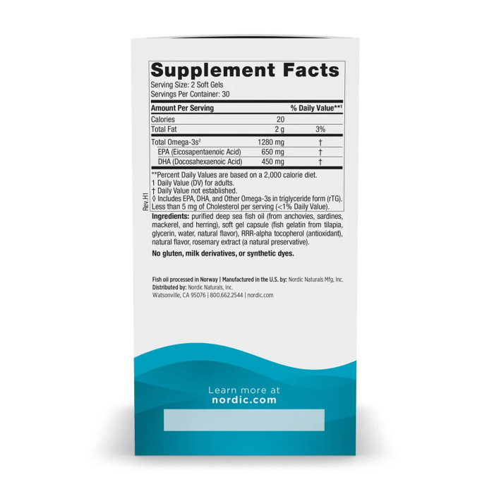 Nordic Naturals Ultimate Omega Fish Gels - 60 softgels