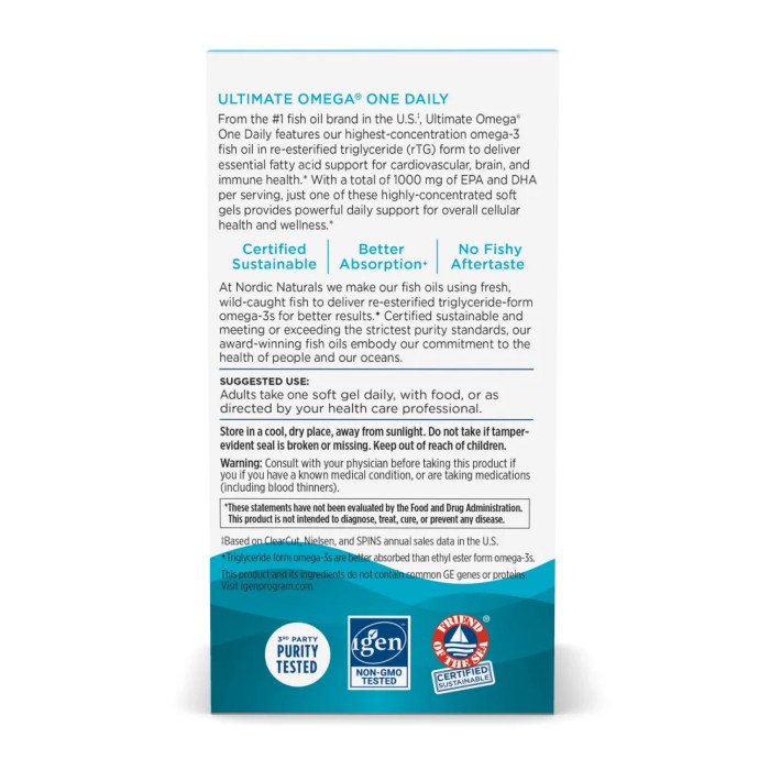Nordic Naturals Ultimate Omega One Daily - 30 softgels