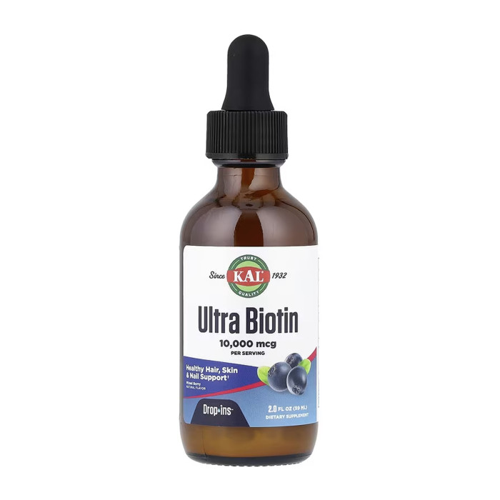 KAL Ultra Biotin 10000mcg - 59 ml Mixed Berry