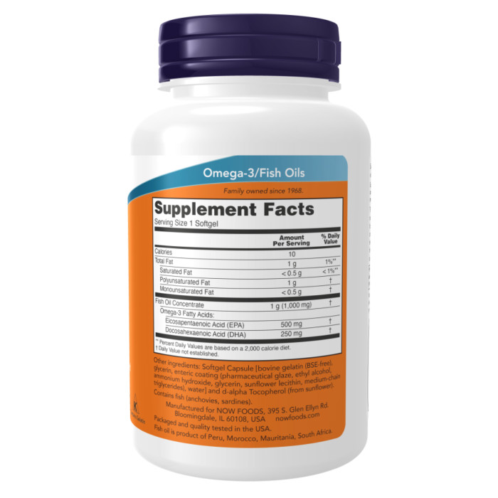 Now Foods Ultra Omega-3 Fish Oil - 180 Softgels