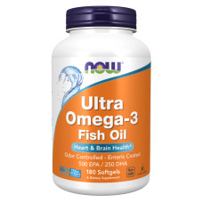 Now Foods Ultra Omega-3 Fish Oil - 180 Softgels