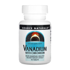 Source Naturals Vanadium with Chromium - 90 tabs