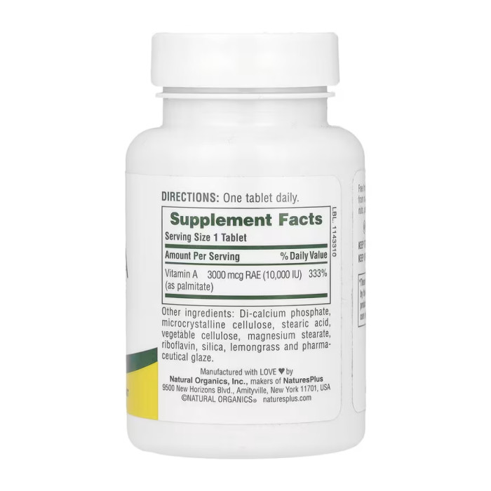 Nature's Plus VIT A 10,000 IU Water-Dispersible - 90 tabs