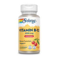 Solaray Vitamin B-12 2000mcg - 90 lozenges Natural Cherry