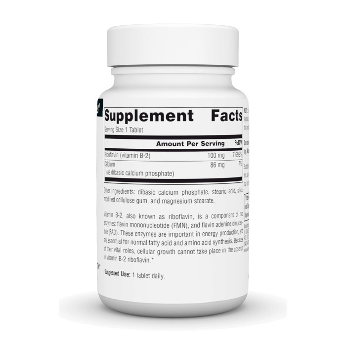 Source Naturals Vitamin B-2 100 mg - 100 tabs