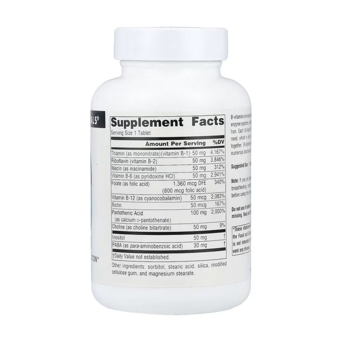 Source Naturals Vitamin B-50 Complex 50mg - 50 tabs