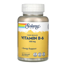 Solaray Vitamin B-6 100mg - 120 vcaps