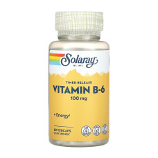 Solaray Vitamin B-6 Timed-Release 100mg - 60 vcaps
