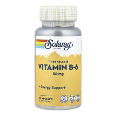 Solaray Vitamin B-6 Timed-Release 50mg - 60 vcaps