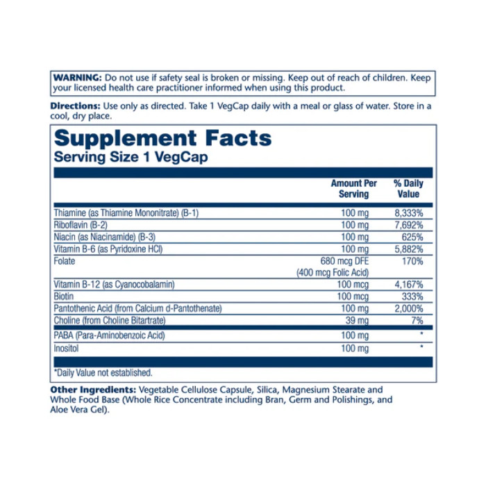 Solaray Vitamin B-Complex 100 - 100 vcaps