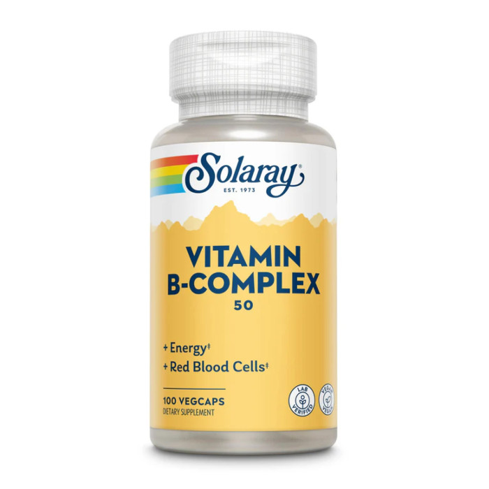 Solaray Vitamin B-Complex 50 50mg - 100 vcaps