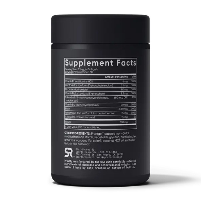 Sport Research Vitamin B-Complex - 60 softgels