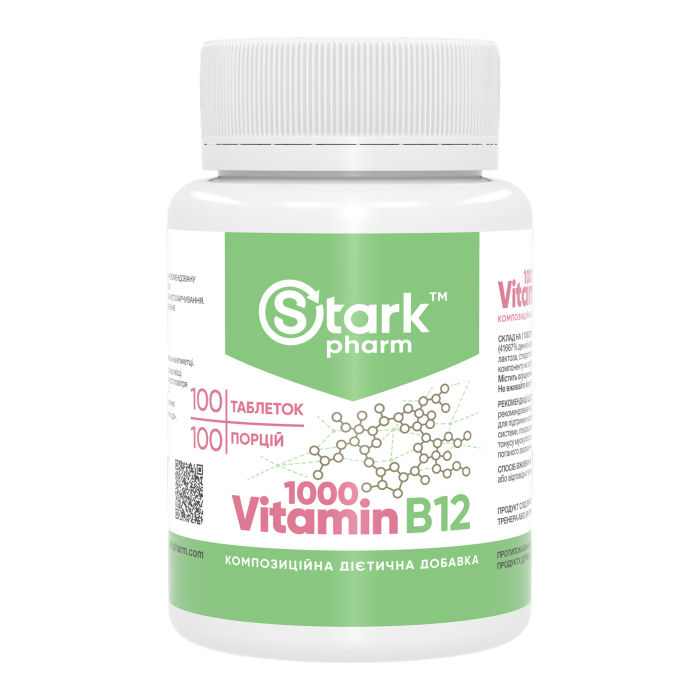 Stark Pharm Vitamin B12 1000 mcg - 100 tabs