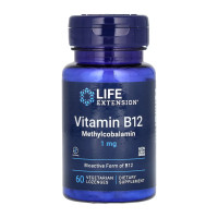 Life Extension Vitamin B12 Methylcobalamin 1 mg - 60 vcaps