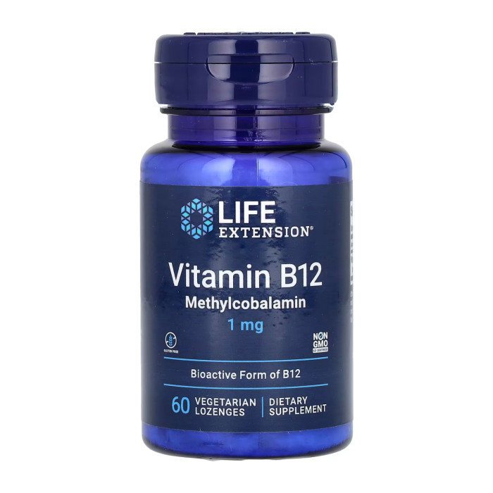 Life Extension Vitamin B12 Methylcobalamin 1 mg - 60 vcaps