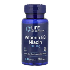 Life Extension Vitamin B3 Niacin 500 mg - 100 caps