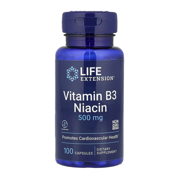Life Extension Vitamin B3 Niacin 500 mg - 100 caps
