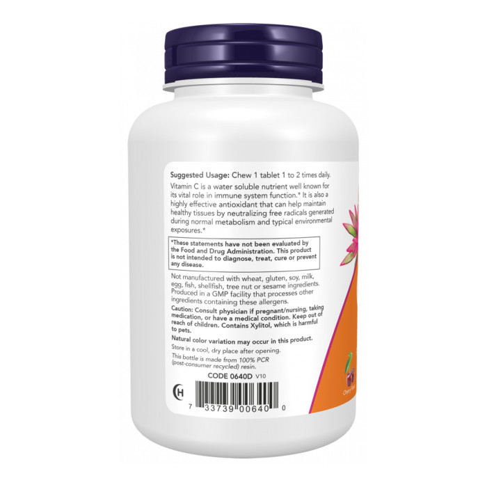 Now Foods C-500 - 100 tabs Cherry