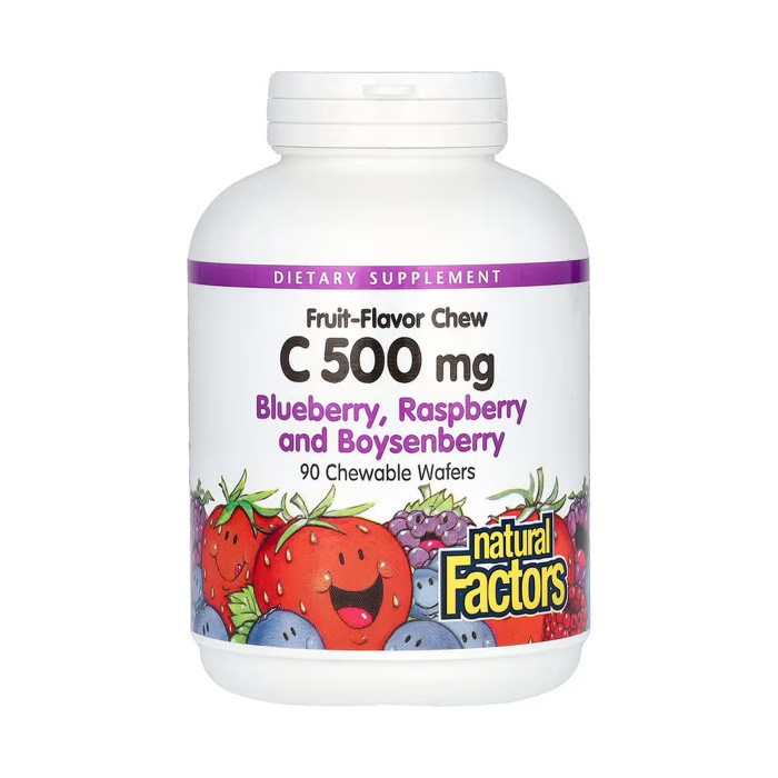 Natural Factors Vitamin C 500mg - 90 tabs Mixed Berry