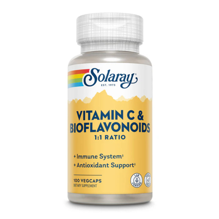 Solaray Vitamin C & Bioflavonoids 1:1 500mg - 100 vcaps