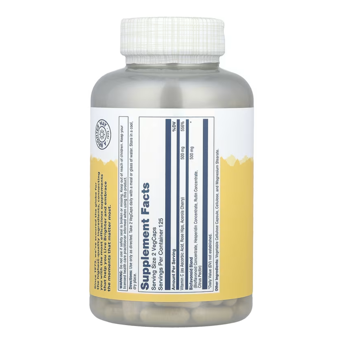 Solaray Vitamin C & Bioflavonoids 1:1 500mg - 250 vcaps