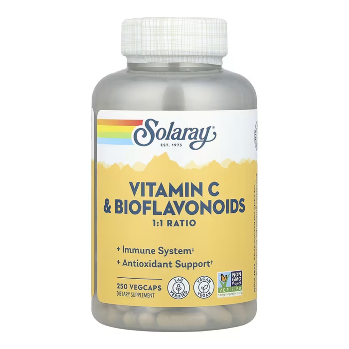 Solaray Vitamin C & Bioflavonoids 1:1 500mg - 250 vcaps