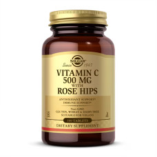 Solgar Vitamin C with Rose Hips 500mg - 100 tabs