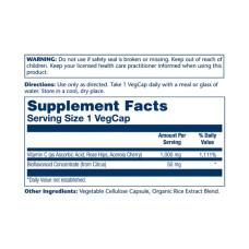 Solaray Vitamin C with Rose Hips, Acerola & Bioflavonoids 1000mg - 100 vcaps
