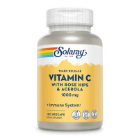 Solaray Vitamin C with Rose Hips & Acerola 1000mg - 100 vcaps