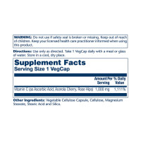 Solaray Vitamin C with Rose Hips & Acerola 1000mg - 100 vcaps