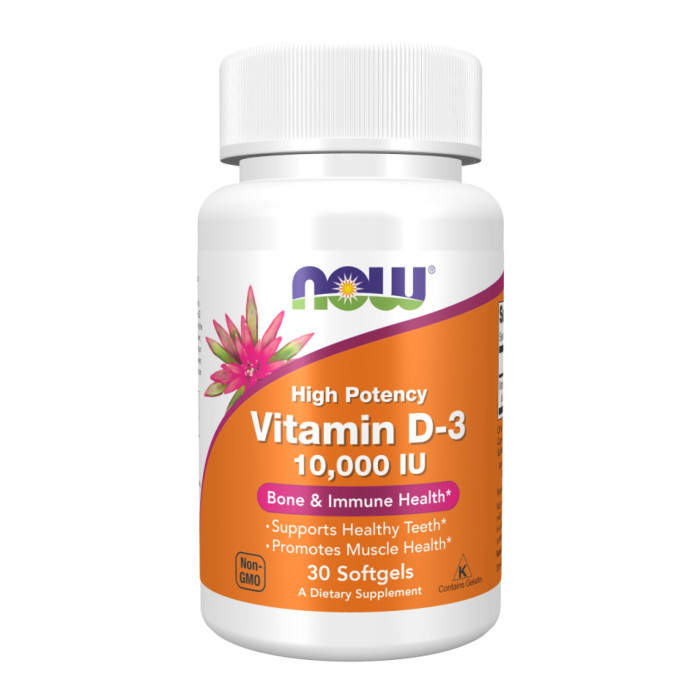 Now Foods VIT D-3 10,000 IU - 30 sgels